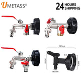 IBC Tank Tap Adapter S60X6 Grob Gewinde Garten Quick Connect Wasserhahn Legierung Tank Tap 1000 Liter Ibc Tank Zubehör Ventil Fitting